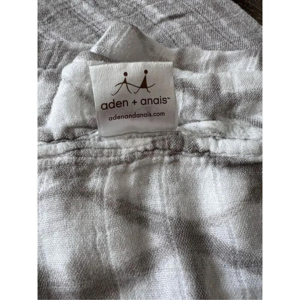 Aden and Anais Toddler Organic Dream Blankets Muslin swaddle 100% Cotton white &